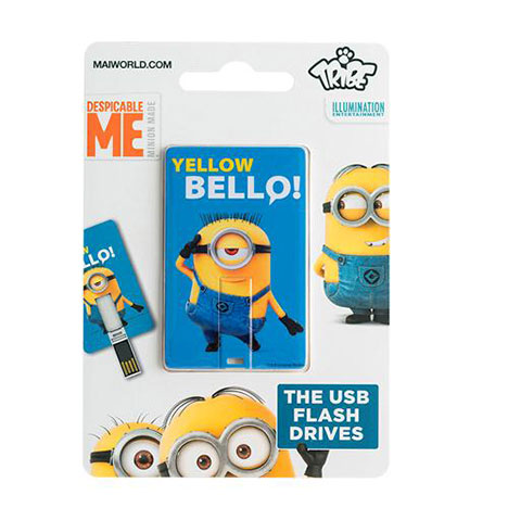 Bello Yellow 8GB Minions USB Flash Pen Drive Card Extra Image 1